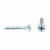 Prime-Line Wood Screws, Flat Head, Phillips Drive, #10 X 1-1/4 in., Zinc Plated Steel, 100PK 9035622